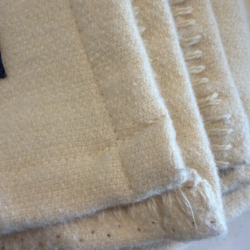 Faribault Mill Commission By American Blossom Linens 100% Wool Blanket  Queen